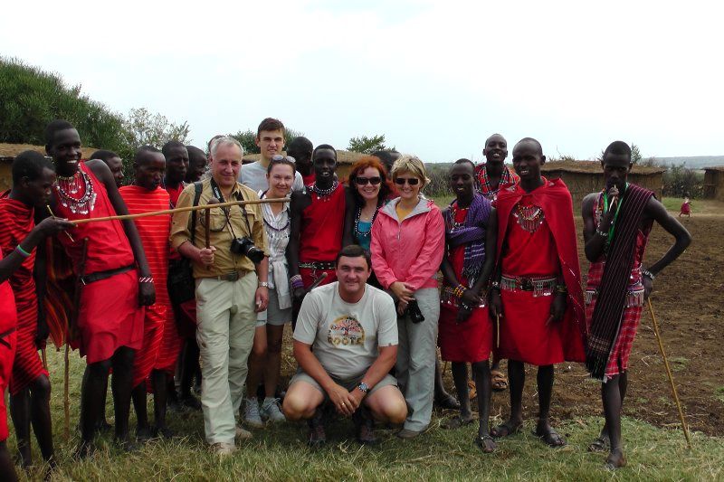 Племя масаев в Африке
