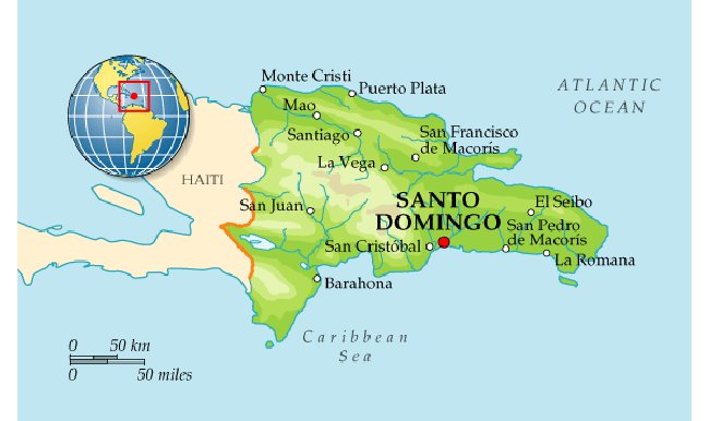 Доминикана на карте мира показать - 88 фото