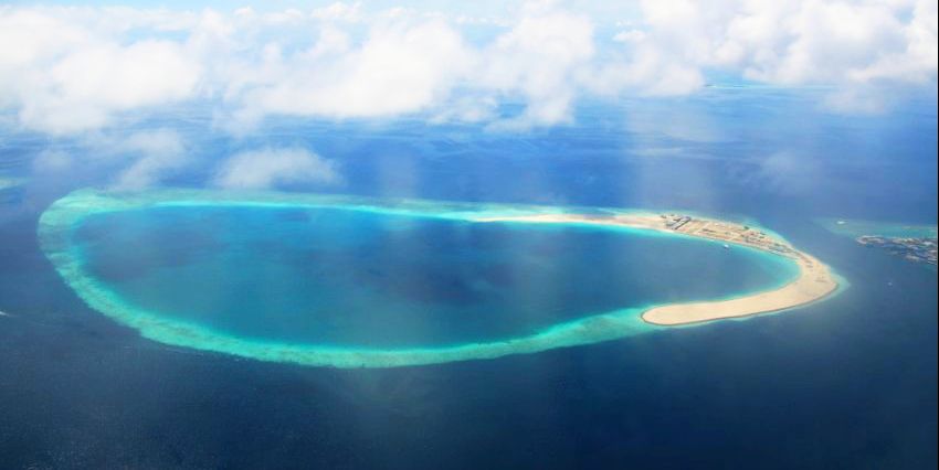 Мальдивские острова, вид сверху. Фотобанк RuDIVE