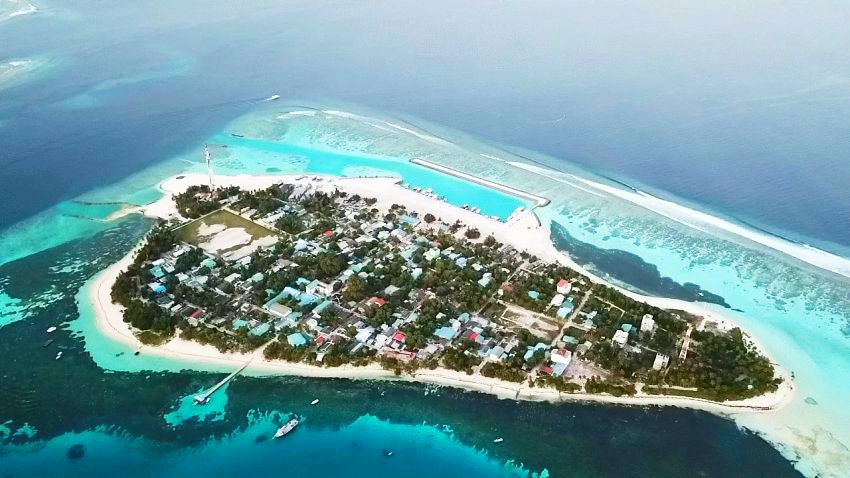 Остров на Мальдивах. Фотобанк RuDIVE
