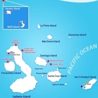Карта Галапагосских островов 