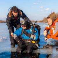 Курс айс-дайвинга PADI Ice Diver в Москве в дайвинг-центре "Спас-Каменка"