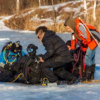 Курс айс-дайвинга PADI Ice Diver в Москве в дайвинг-центре "Спас-Каменка"